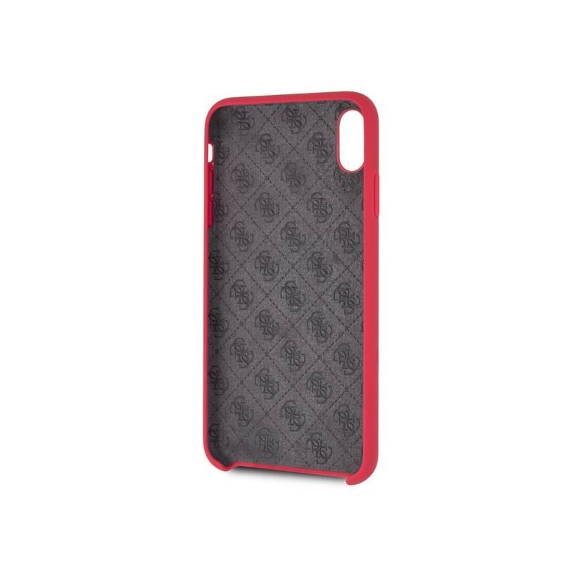 Kryt na mobil Guess Silicone Cover pro Apple iPhone Xs Max červený, Kryt, na, mobil, Guess, Silicone, Cover, pro, Apple, iPhone, Xs, Max, červený