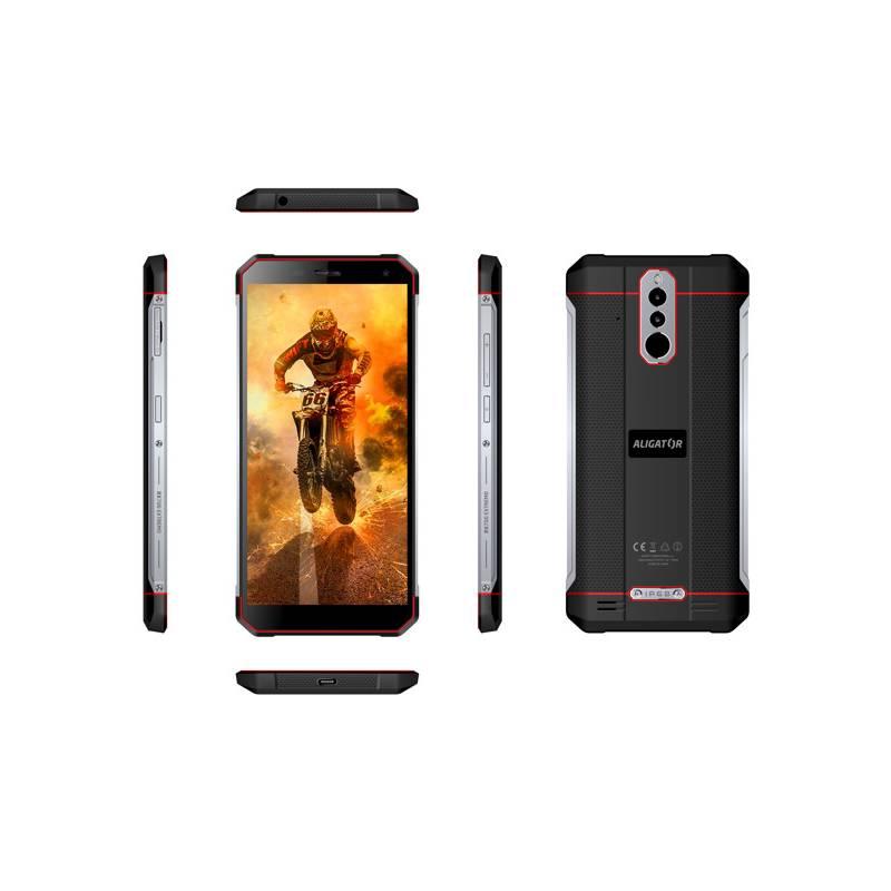 Mobilní telefon Aligator RX700 černý červený