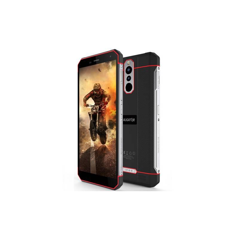 Mobilní telefon Aligator RX700 černý červený