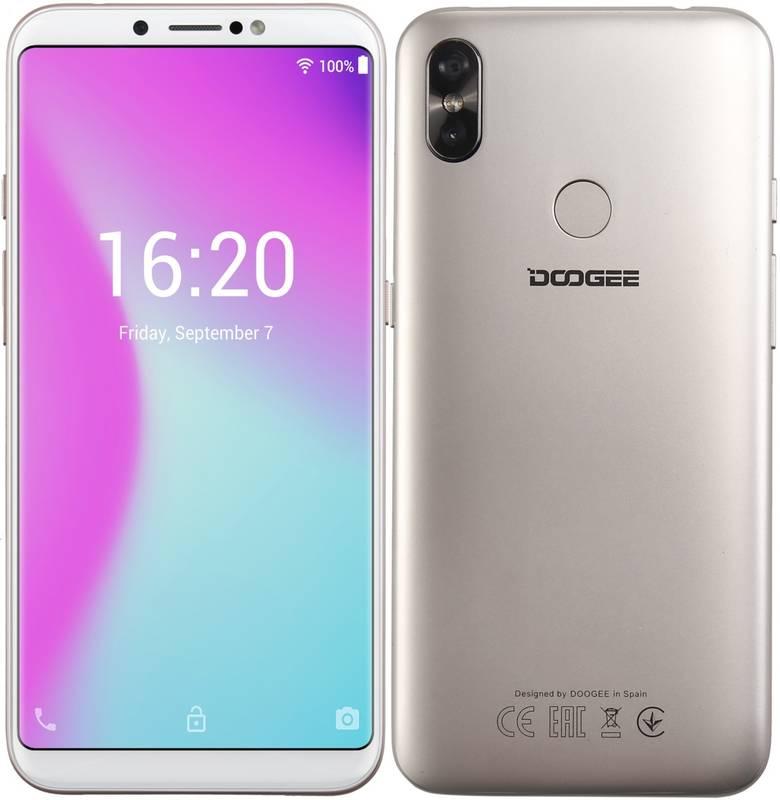 Mobilní telefon Doogee X80 Dual SIM zlatý, Mobilní, telefon, Doogee, X80, Dual, SIM, zlatý