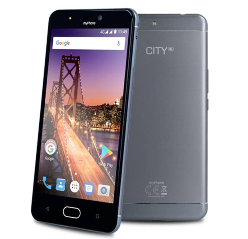 Mobilní telefon myPhone City XL stříbrný