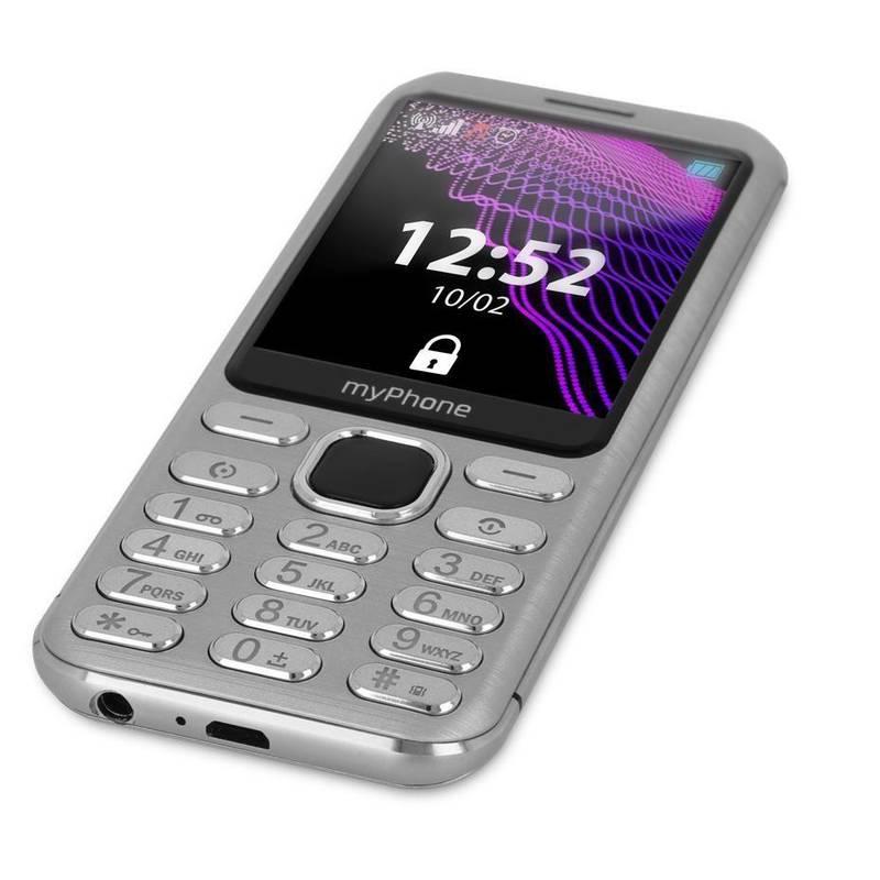 Mobilní telefon myPhone Maestro stříbrný
