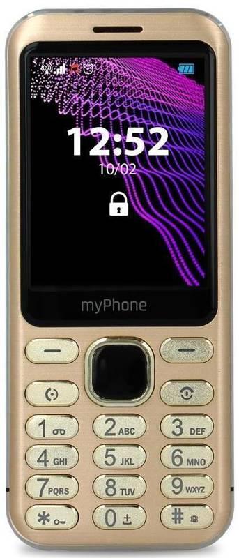 Mobilní telefon myPhone Maestro zlatý, Mobilní, telefon, myPhone, Maestro, zlatý