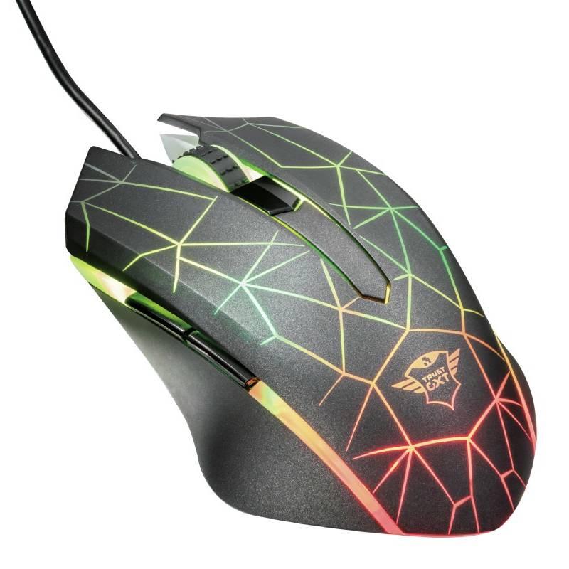 Myš Trust GXT 170 Heron RGB černá