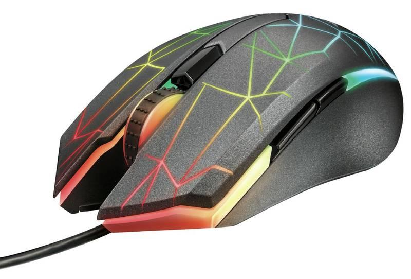 Myš Trust GXT 170 Heron RGB černá