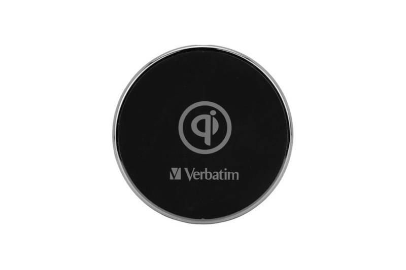 Nabíjecí podložka Verbatim Qi 10W, kovová černá