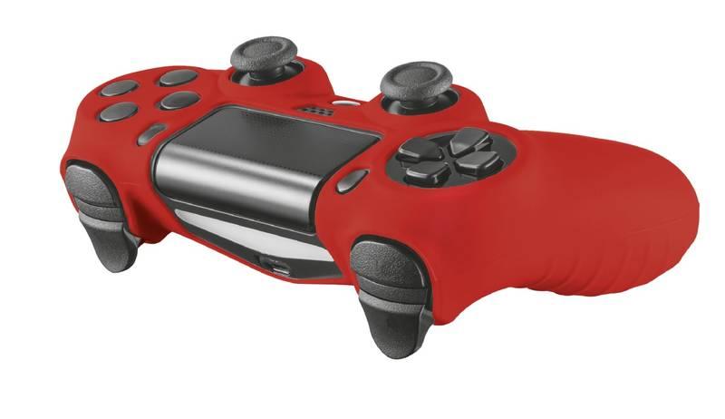 Ochranný obal Trust GXT 744R Rubber Skin pro PS4 DualShock 4 červený