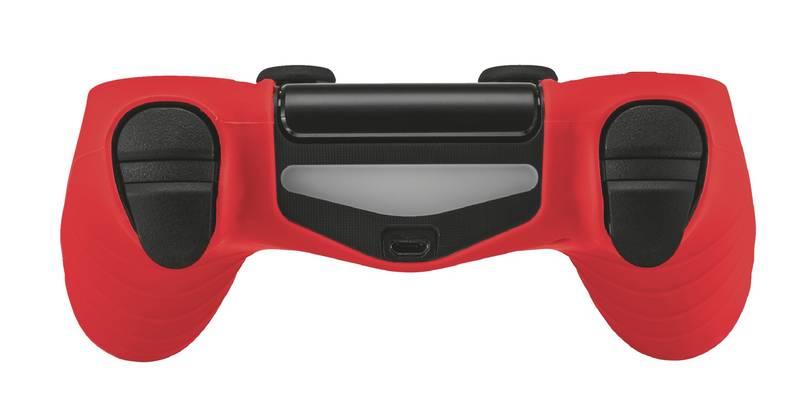 Ochranný obal Trust GXT 744R Rubber Skin pro PS4 DualShock 4 červený, Ochranný, obal, Trust, GXT, 744R, Rubber, Skin, pro, PS4, DualShock, 4, červený