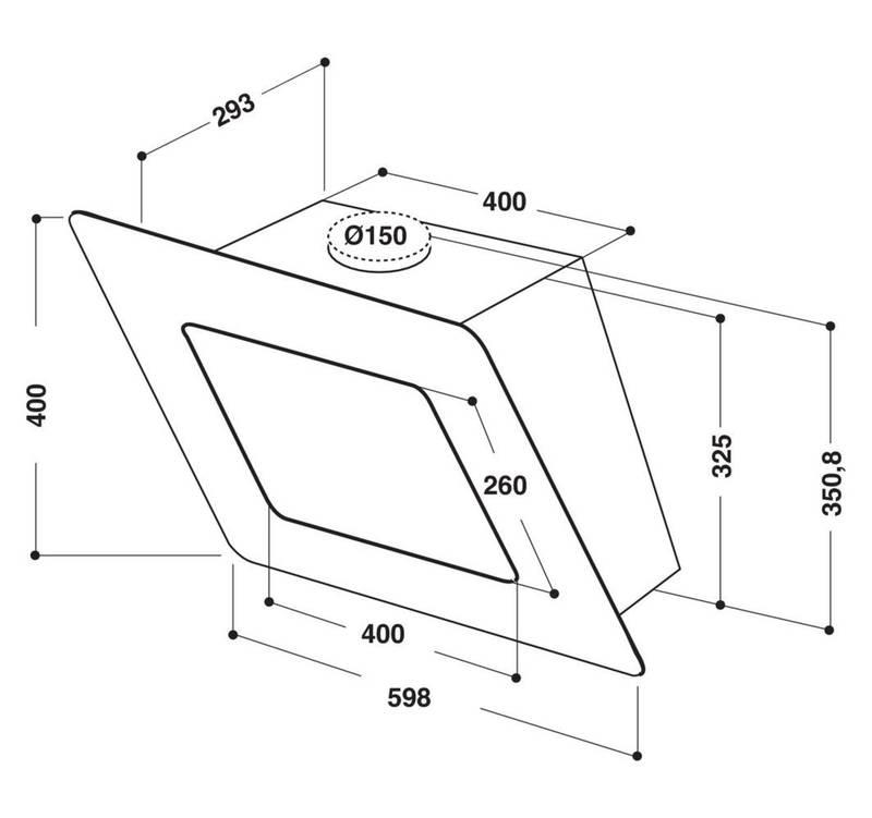Odsavač par Whirlpool AKR 036 1 G BL černý