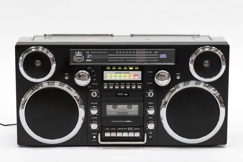 Radiomagnetofon s CD GPO Brooklyn černý