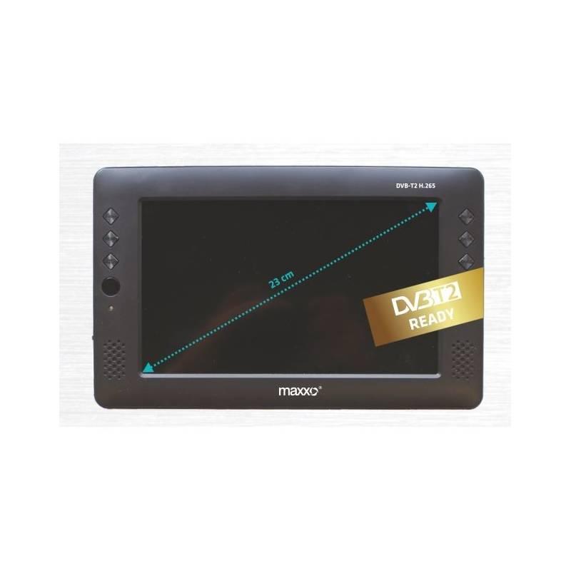 Televize Maxxo mini TV HD – T2 HEVC H.265 černý