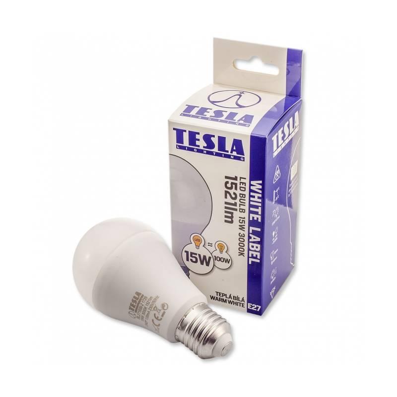 Žárovka LED Tesla klasik, 15W, E27, teplá bílá
