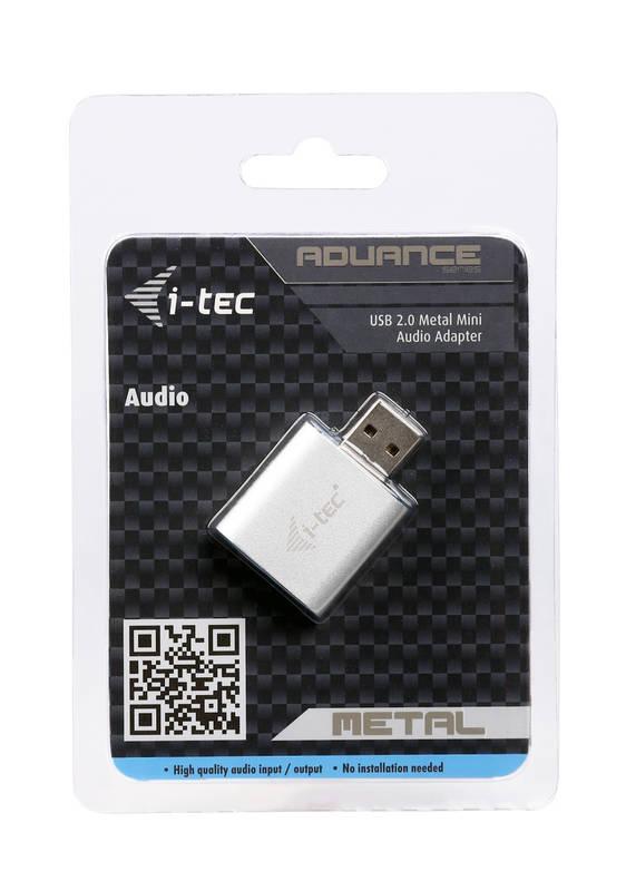 Adaptér i-tec Metal USB 2x 3,5mm
