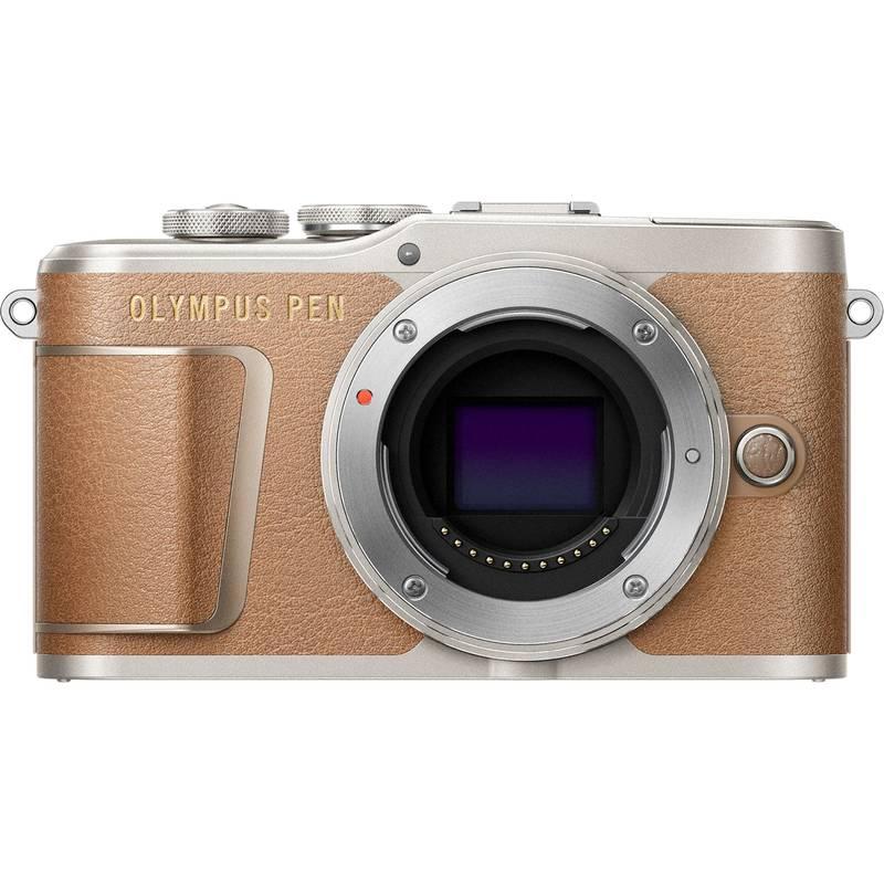 Digitální fotoaparát Olympus PEN E-PL9 14-42 EZ Pancake stříbrný hnědý
