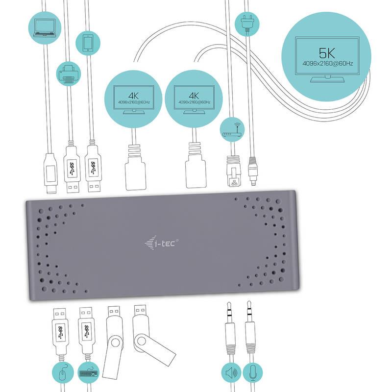 Dokovací stanice i-tec USB 3.0 USB-C Dual Display