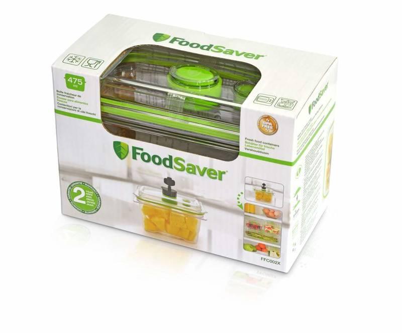 Dóza na potraviny Bionaire FoodSaver FFC002X zelená průhledná, Dóza, na, potraviny, Bionaire, FoodSaver, FFC002X, zelená, průhledná