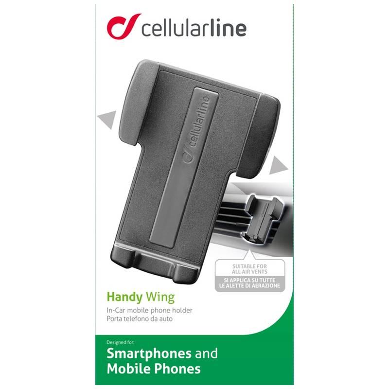 Držák na mobil CellularLine Handy Wing, do mřížky černý