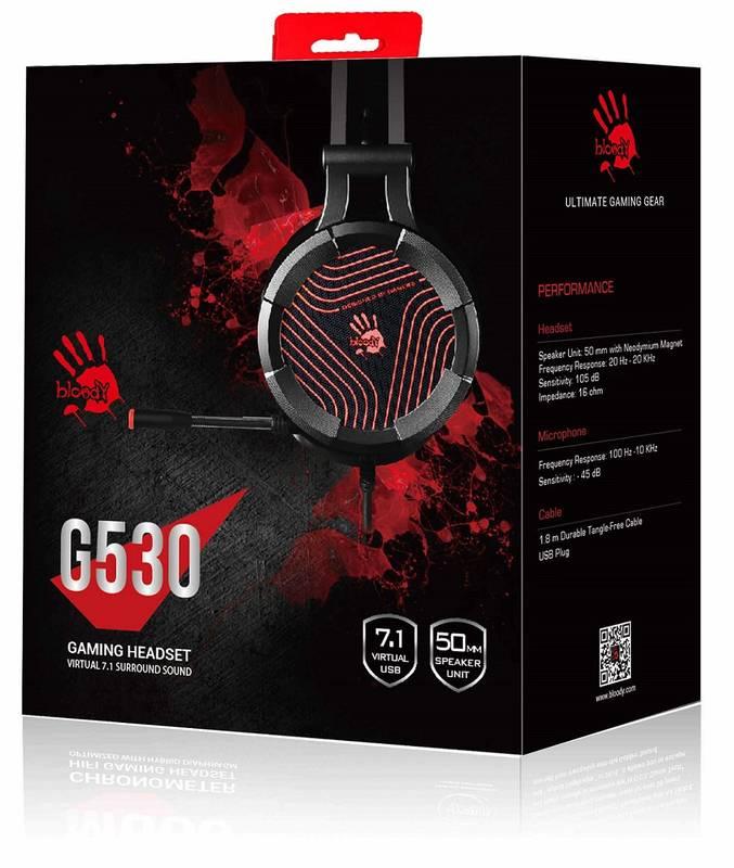 Headset A4Tech Bloody G530 černý