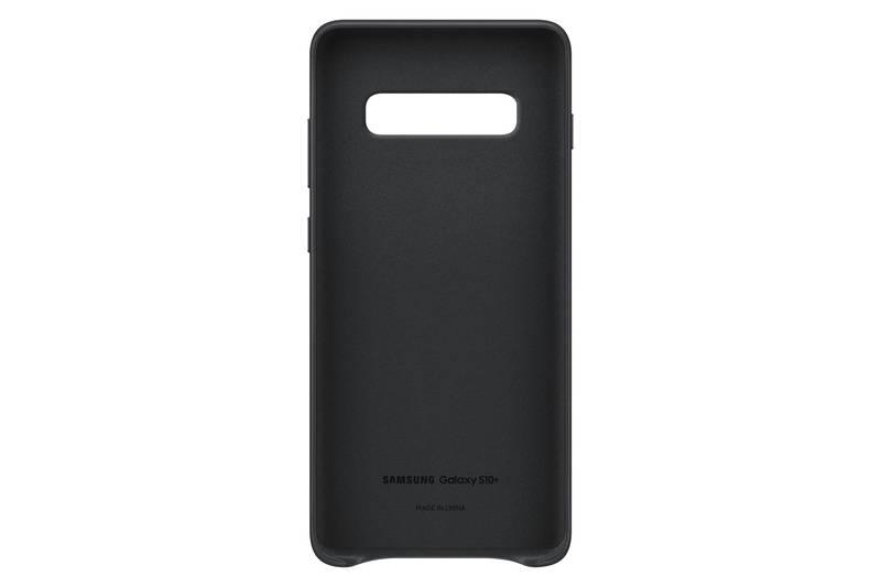 Kryt na mobil Samsung Leather Cover pro Galaxy S10 černý