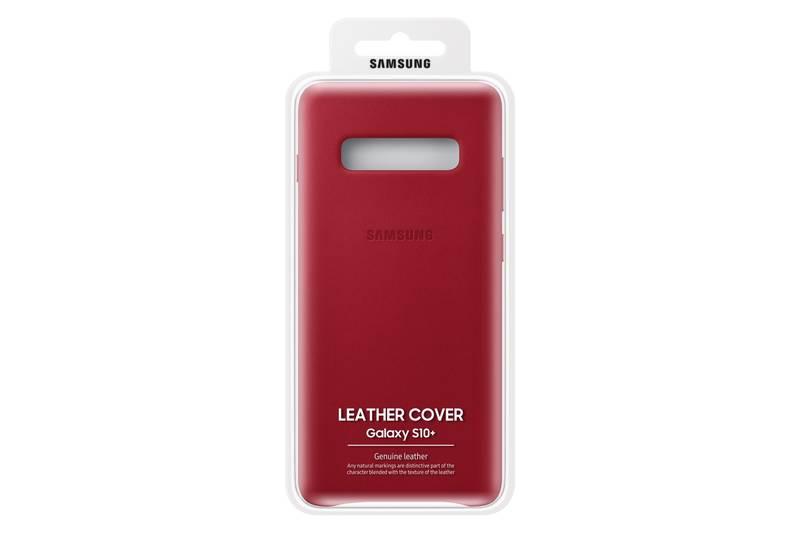Kryt na mobil Samsung Leather Cover pro Galaxy S10 červený, Kryt, na, mobil, Samsung, Leather, Cover, pro, Galaxy, S10, červený