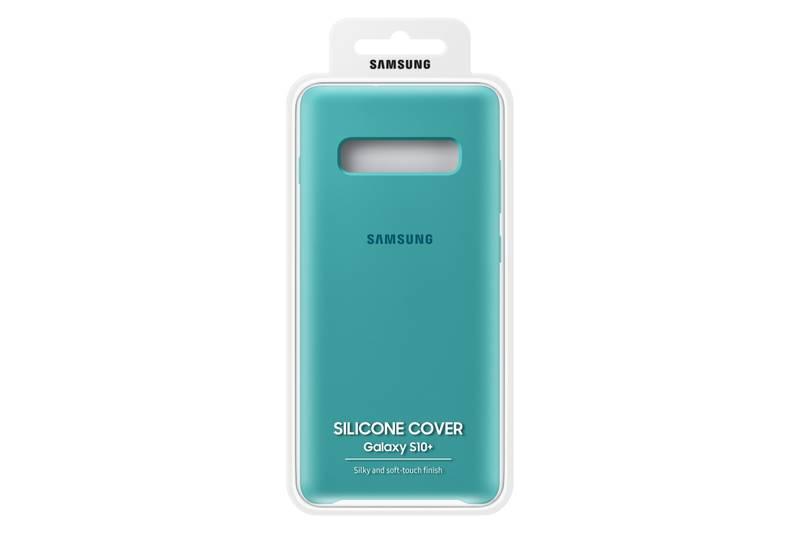 Kryt na mobil Samsung Silicon Cover pro Galaxy S10 zelený
