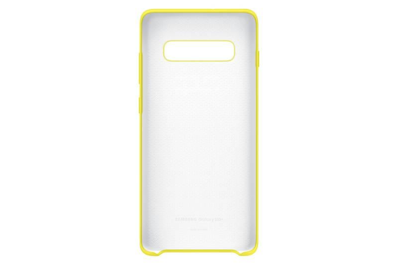 Kryt na mobil Samsung Silicon Cover pro Galaxy S10 žlutý