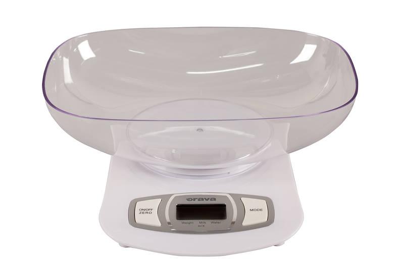 Kuchyňská váha Orava EV-1 W bílá