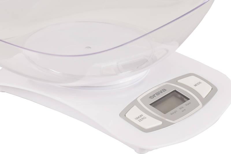 Kuchyňská váha Orava EV-1 W bílá