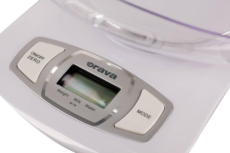 Kuchyňská váha Orava EV-1 W bílá