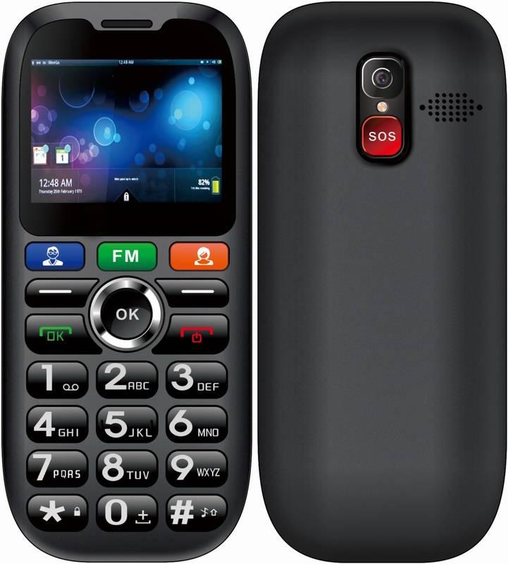 Mobilní telefon CUBE 1 S100 Senior Dual SIM černý
