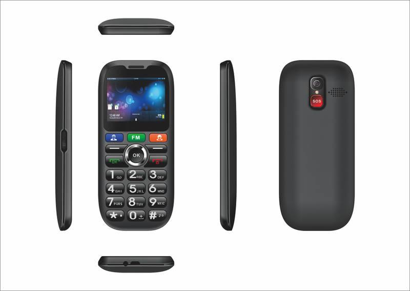 Mobilní telefon CUBE 1 S100 Senior Dual SIM černý, Mobilní, telefon, CUBE, 1, S100, Senior, Dual, SIM, černý