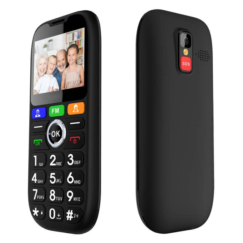 Mobilní telefon CUBE 1 S100 Senior Dual SIM černý, Mobilní, telefon, CUBE, 1, S100, Senior, Dual, SIM, černý