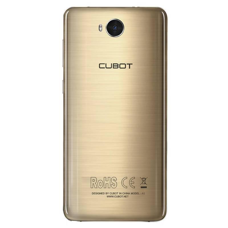 Mobilní telefon CUBOT A5 Dual SIM zlatý, Mobilní, telefon, CUBOT, A5, Dual, SIM, zlatý