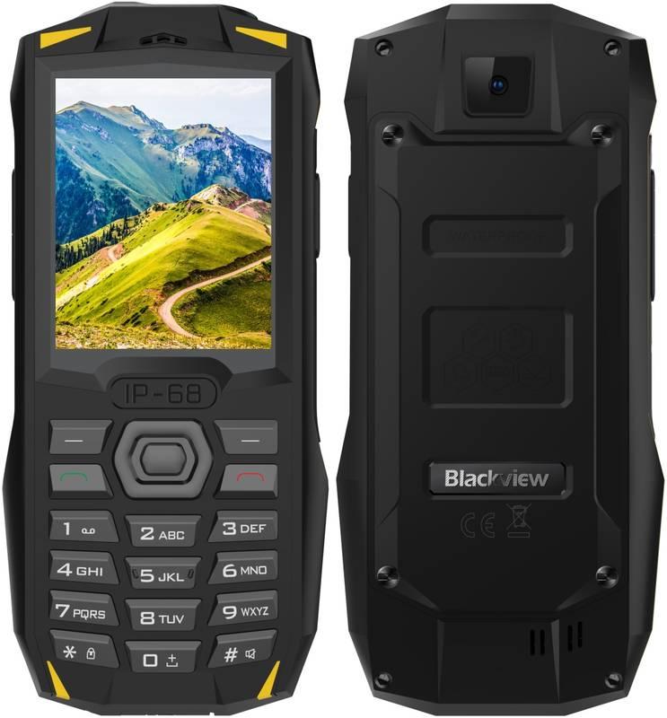 Mobilní telefon iGET BLACKVIEW GBV1000 Dual SIM černý žlutý, Mobilní, telefon, iGET, BLACKVIEW, GBV1000, Dual, SIM, černý, žlutý