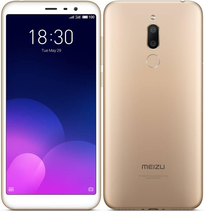 Mobilní telefon Meizu M6T zlatý, Mobilní, telefon, Meizu, M6T, zlatý