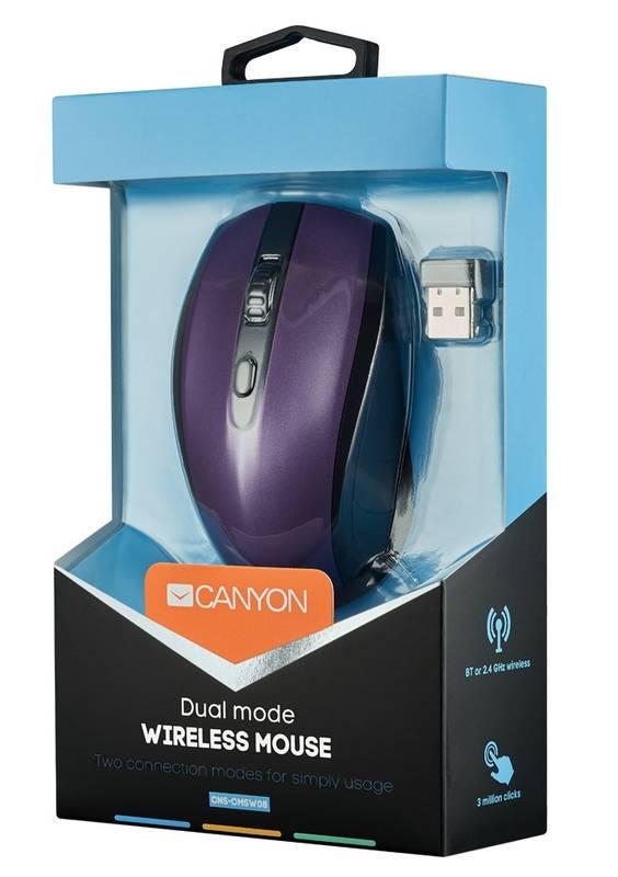 Myš Canyon CNS-CMSW08V fialová