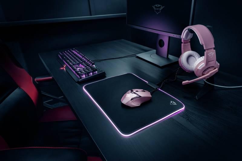 Myš Trust GXT 101P Gaming růžová