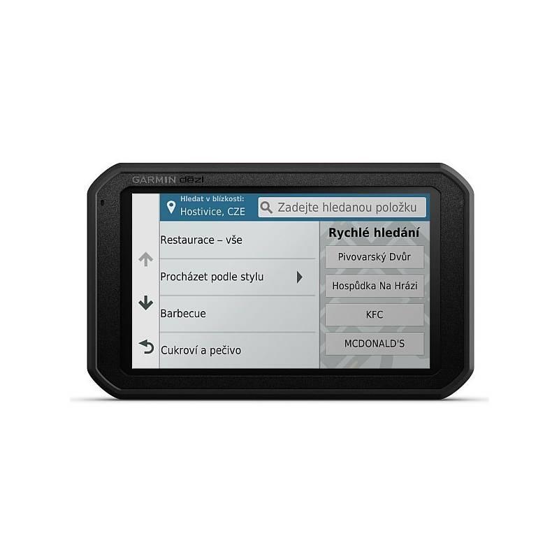 Navigační systém GPS Garmin dezl 780T-D Lifetime Europe45 černá