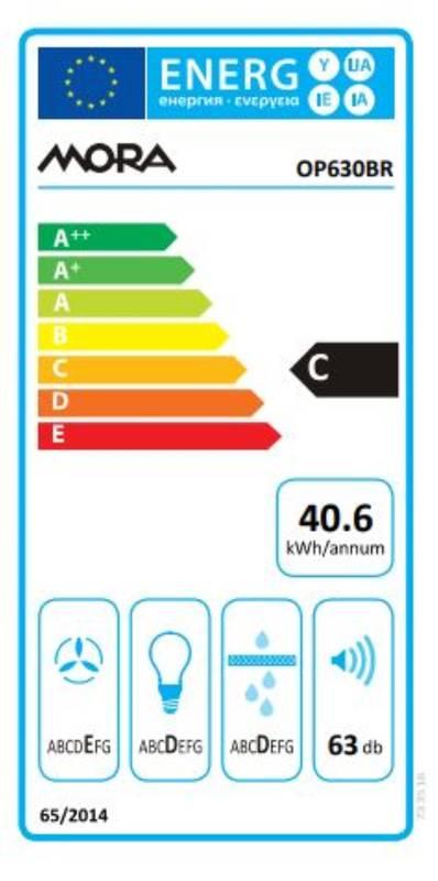 Odsavač par Mora OP 630 BR hnědý