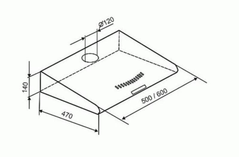 Odsavač par Mora OP 632 W bílý