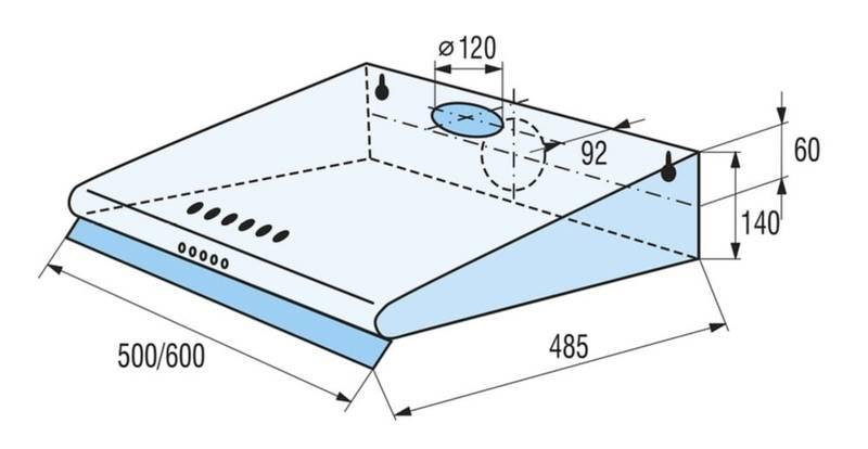 Odsavač par Mora Premium OP 642 W bílý