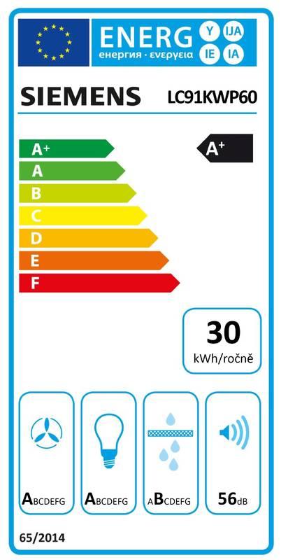 Odsavač par Siemens LC91KWP60 černá barva