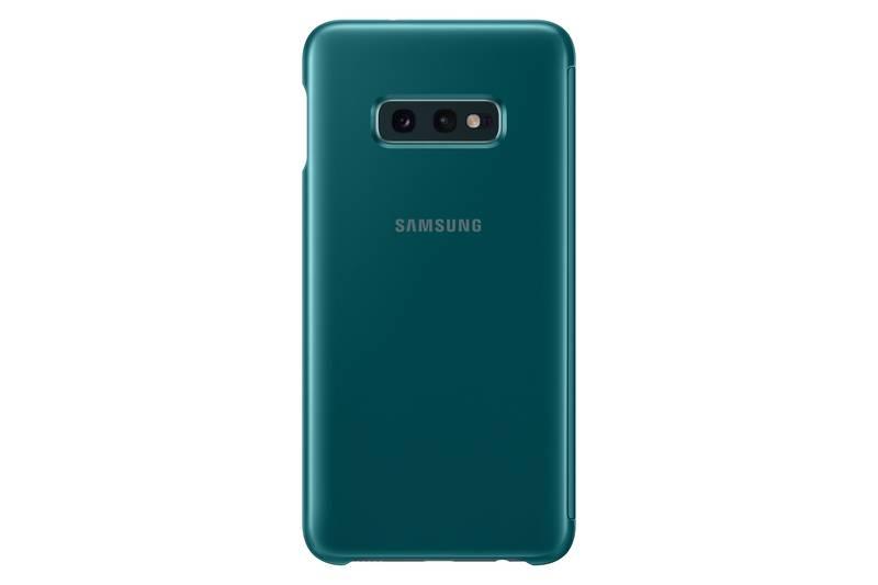 Pouzdro na mobil flipové Samsung Clear View pro Galaxy S10e zelené