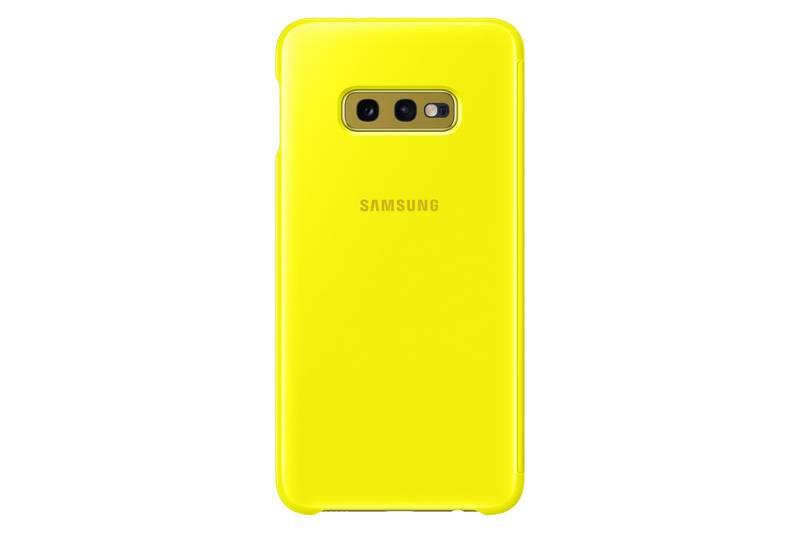 Pouzdro na mobil flipové Samsung Clear View pro Galaxy S10e žluté