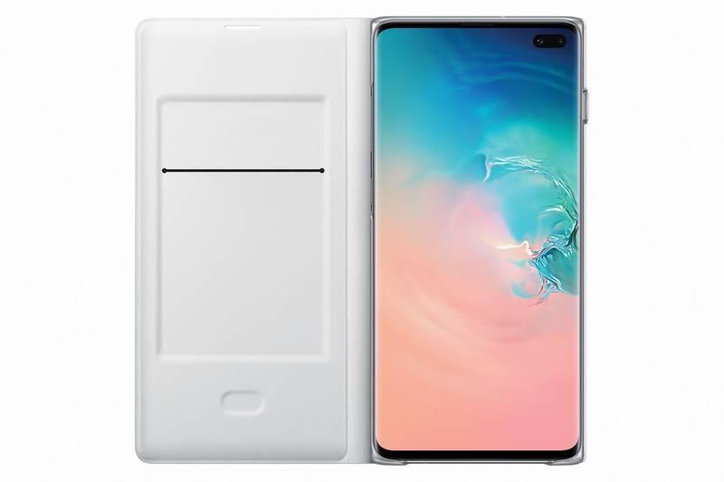 Pouzdro na mobil flipové Samsung LED View pro Galaxy S10 bílé