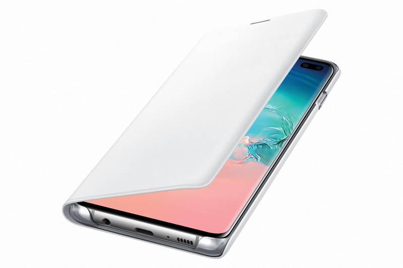 Pouzdro na mobil flipové Samsung LED View pro Galaxy S10 bílé