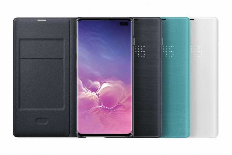 Pouzdro na mobil flipové Samsung LED View pro Galaxy S10 bílé