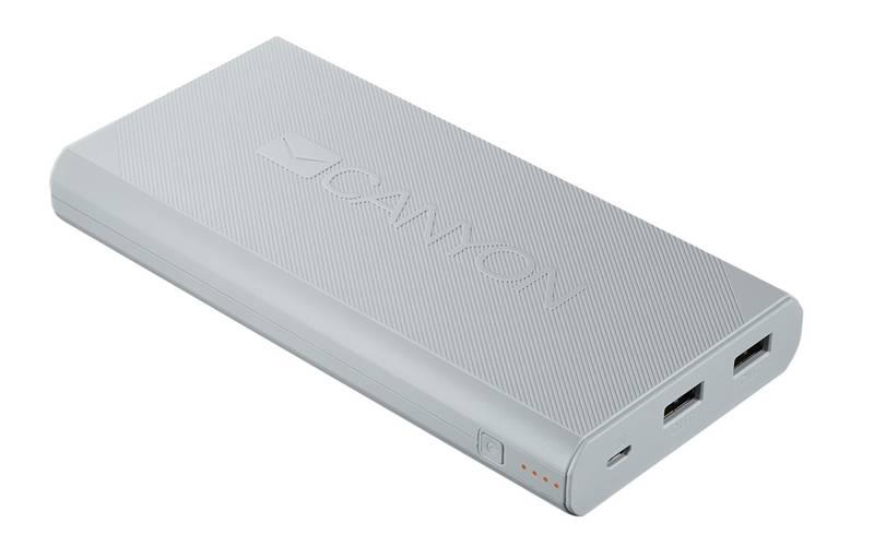 Powerbank Canyon 16000mAh, 2x USB bílá