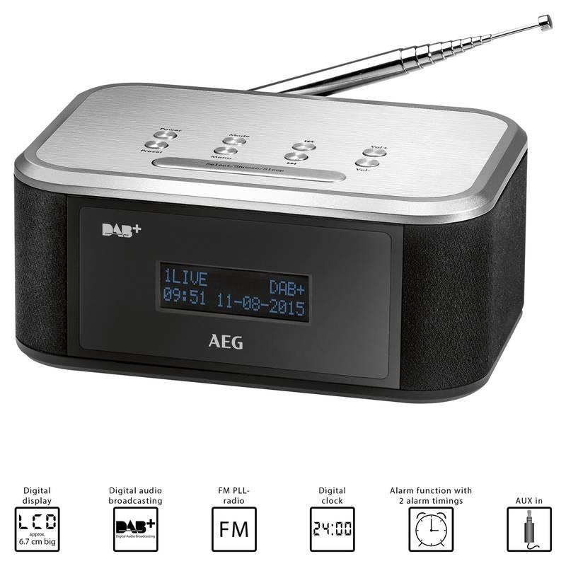 Radiopřijímač s DAB AEG MRC 4148 DAB černý