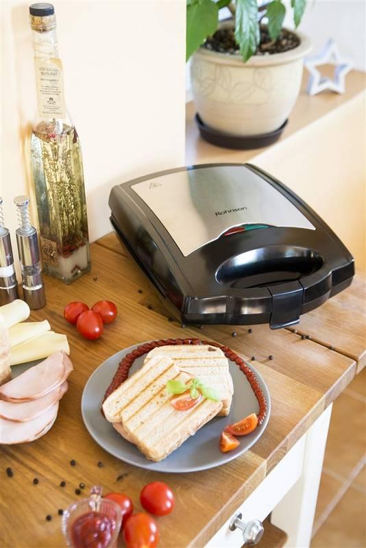 Sendvičovač ROHNSON R-2108 černý stříbrný